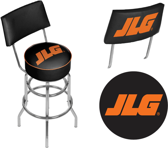 Bar Stool With Back Item Clipart (600x525), Png Download