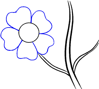 How To Draw Cartoon Flowers Clipart (678x600), Png Download