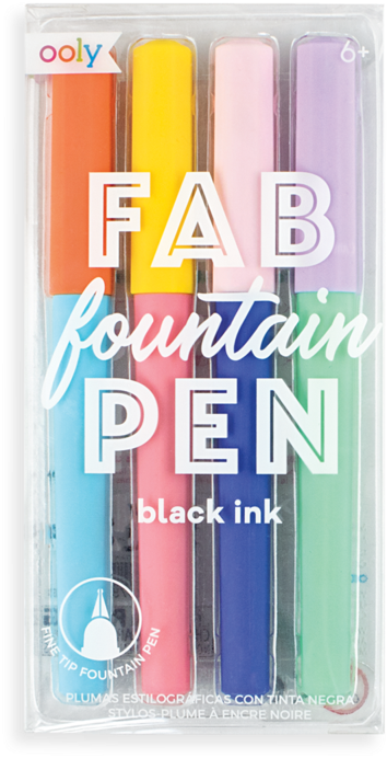 Ooly Fab Fountain Pen Set Clipart (800x800), Png Download