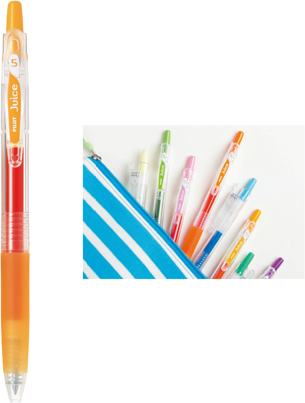 Pilot Launches Juice, A Retractable Water-based Pigment Clipart (800x800), Png Download