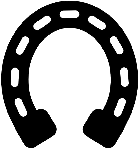 Horseshoe Transparent Black Clipart (1200x630), Png Download