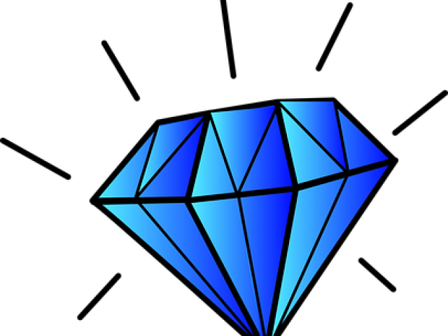 Gemstone Clipart Blue Gem - Png Download (640x480), Png Download