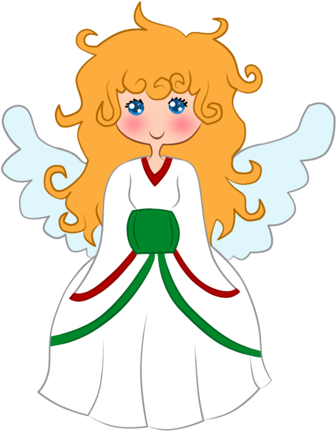 Christmas Angel Art Clipart (817x977), Png Download