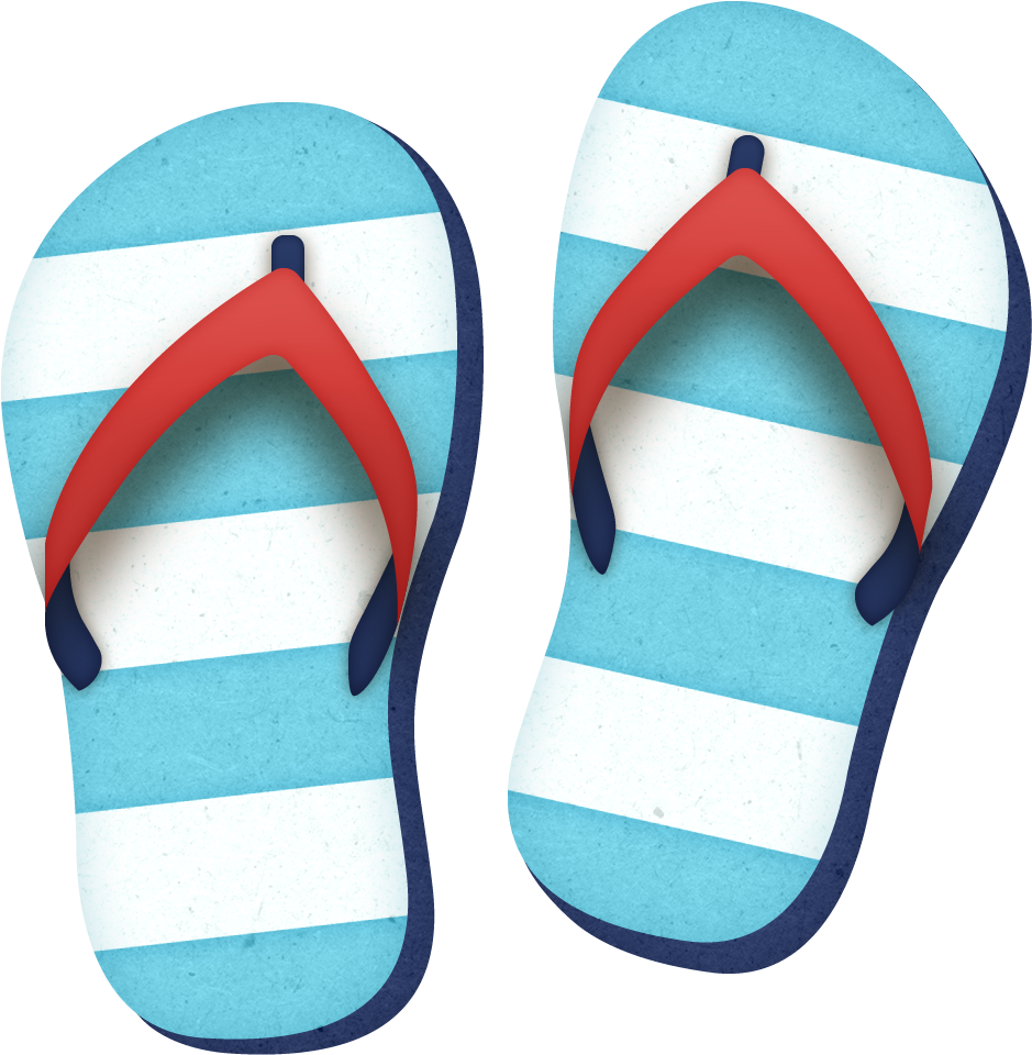 Summer Clipart Slipper - Png Download (948x969), Png Download