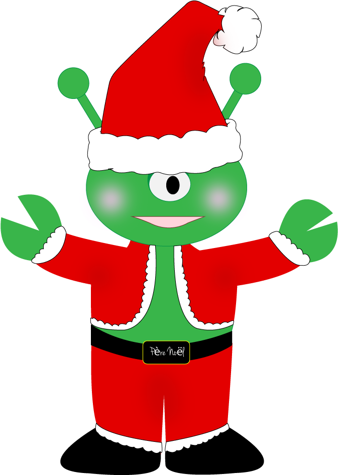 Paapoonaisie Le Martien Du Site Vivez Noël Clipart (1024x960), Png Download