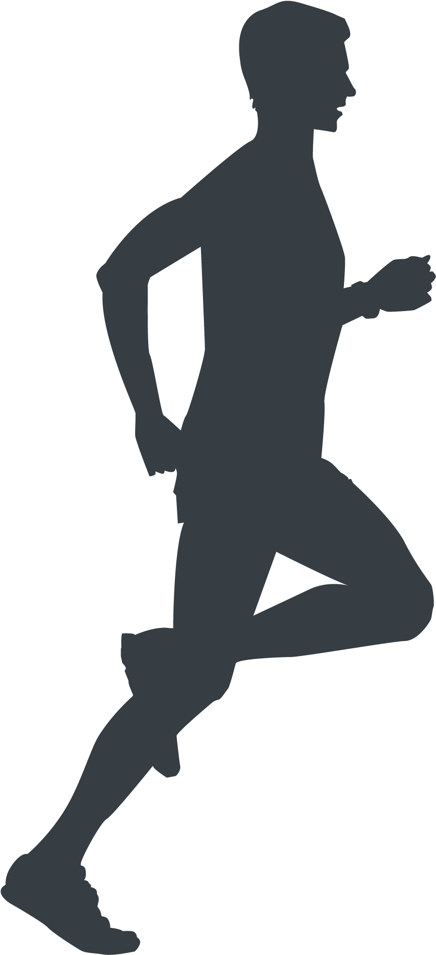 Athlete Silhouette Clipart (2271x2021), Png Download