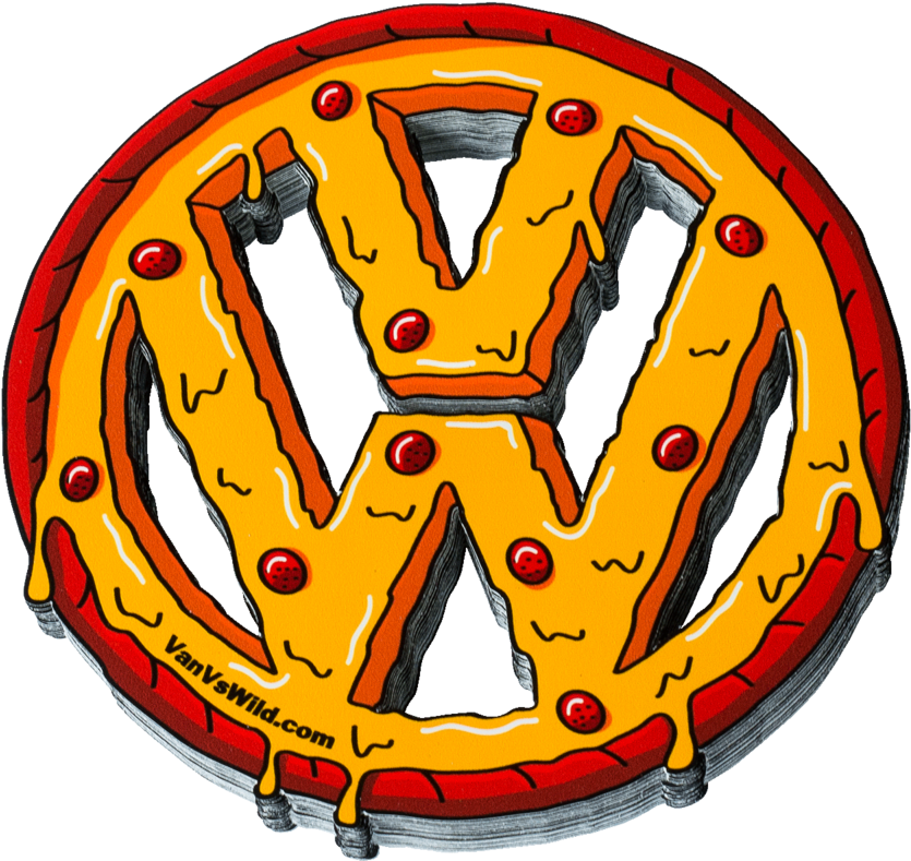 Vw Pizza Sticker Clipart (1000x1000), Png Download