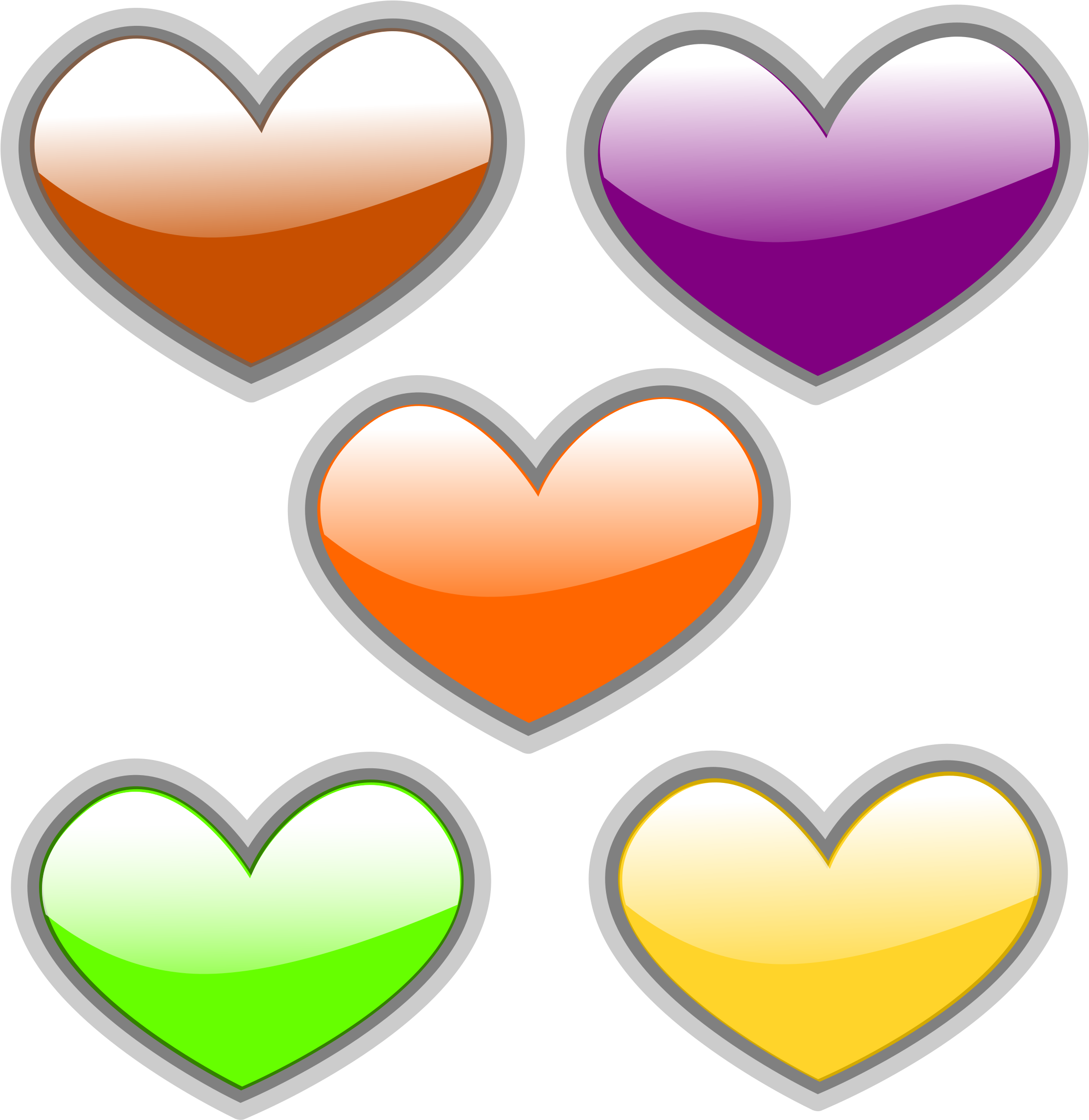 Glossy Heart Clipart (582x599), Png Download