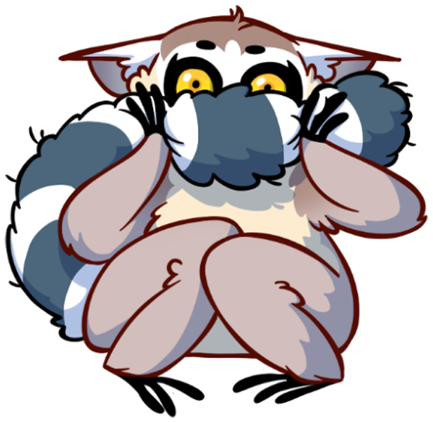 Tailor The Lemur Messages Sticker-7 Clipart (618x618), Png Download