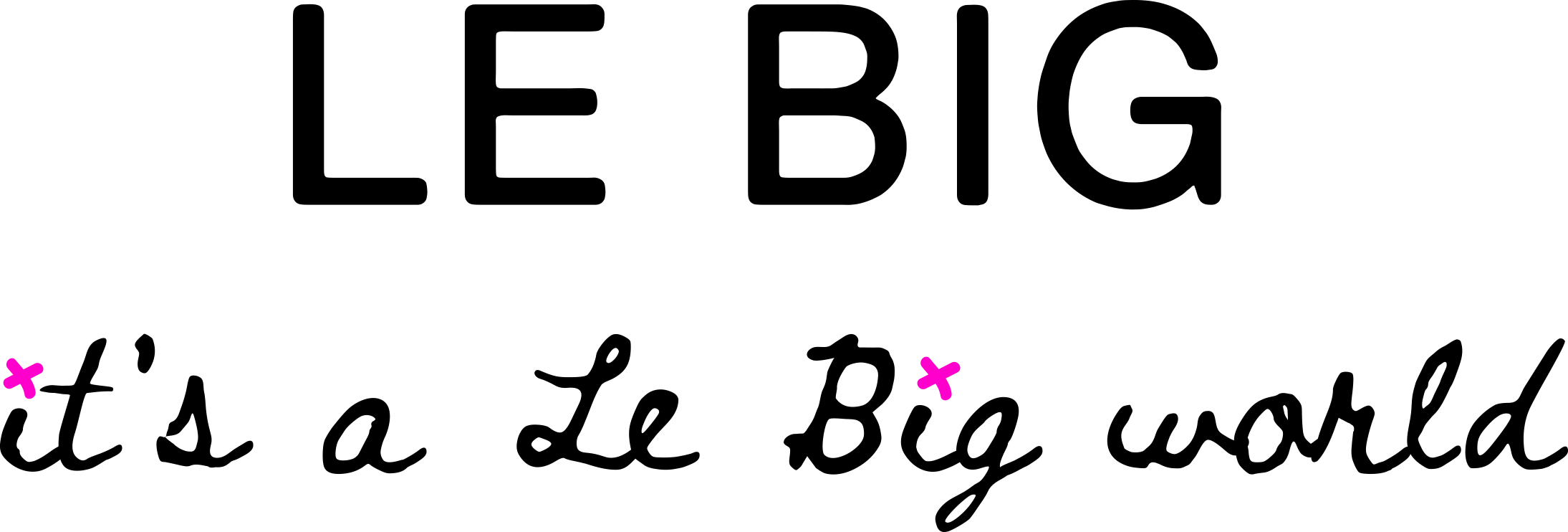 Le Big Blog Clipart (2189x742), Png Download