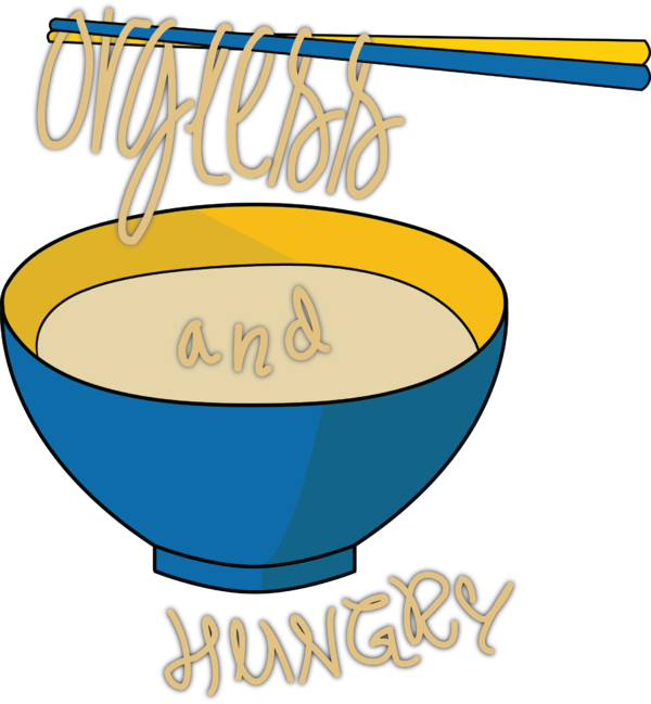 Orgless And Hungry Clipart (600x649), Png Download