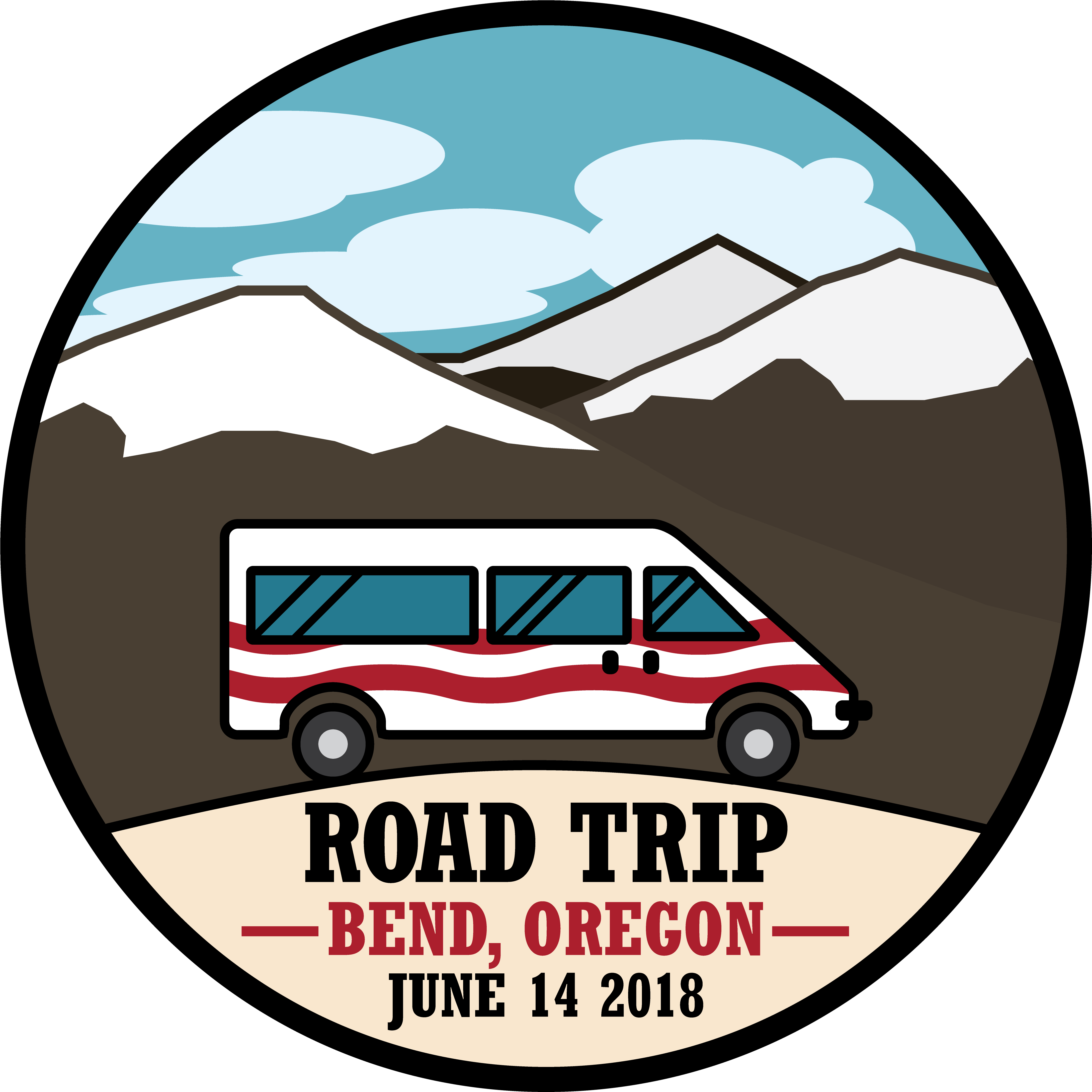 Come Support The Boys In Red With An Overnight Road Clipart (4500x4500), Png Download