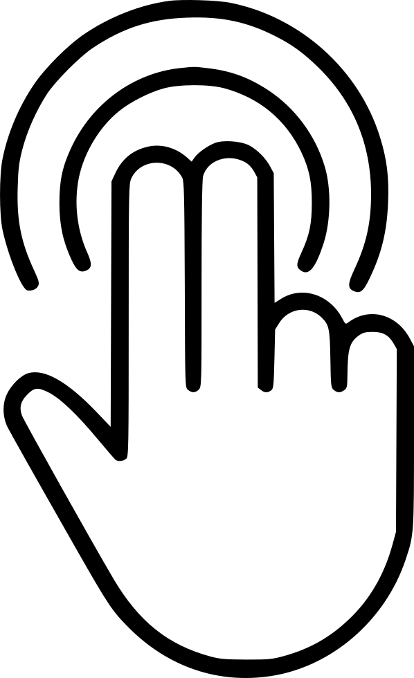 Double Tap Clipart (598x980), Png Download