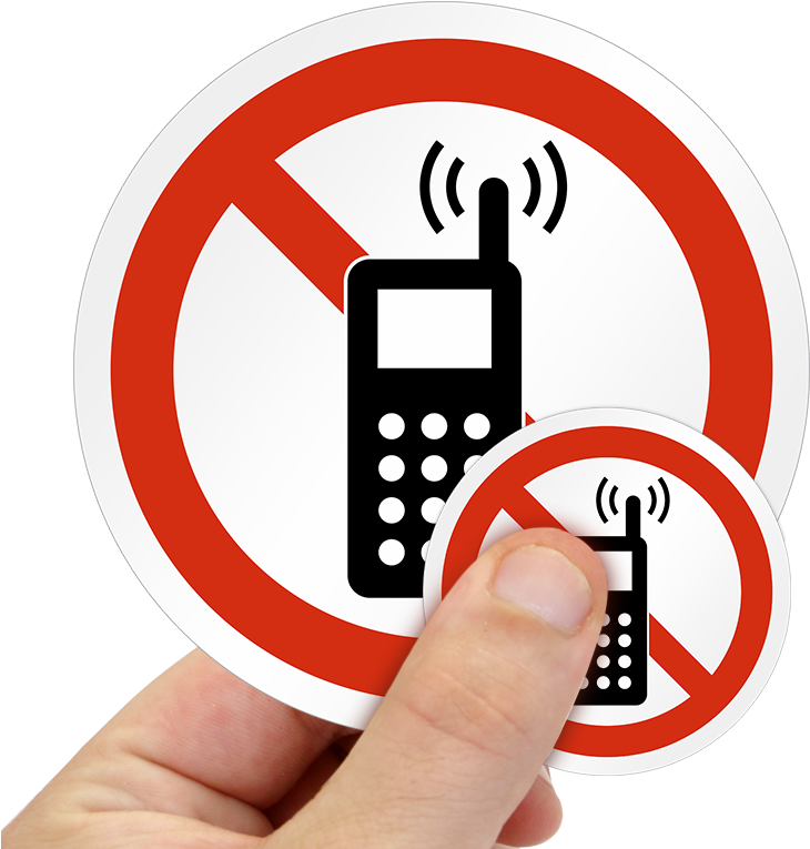 No Activated Phones Label Clipart (800x800), Png Download