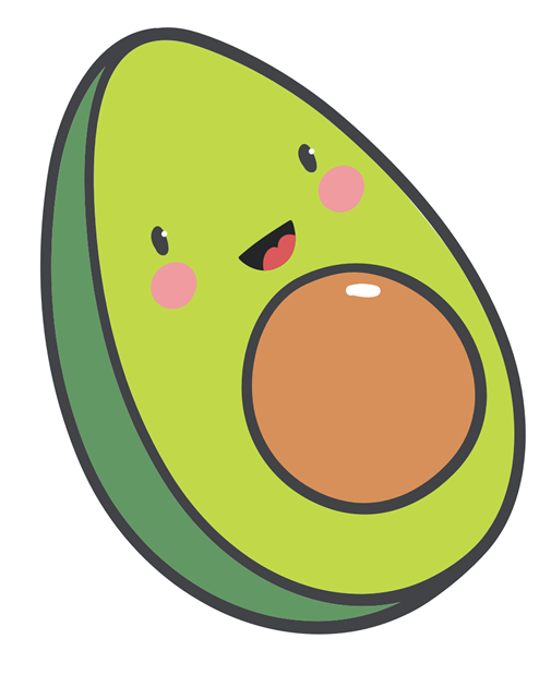 Avocado Clipart (618x618), Png Download
