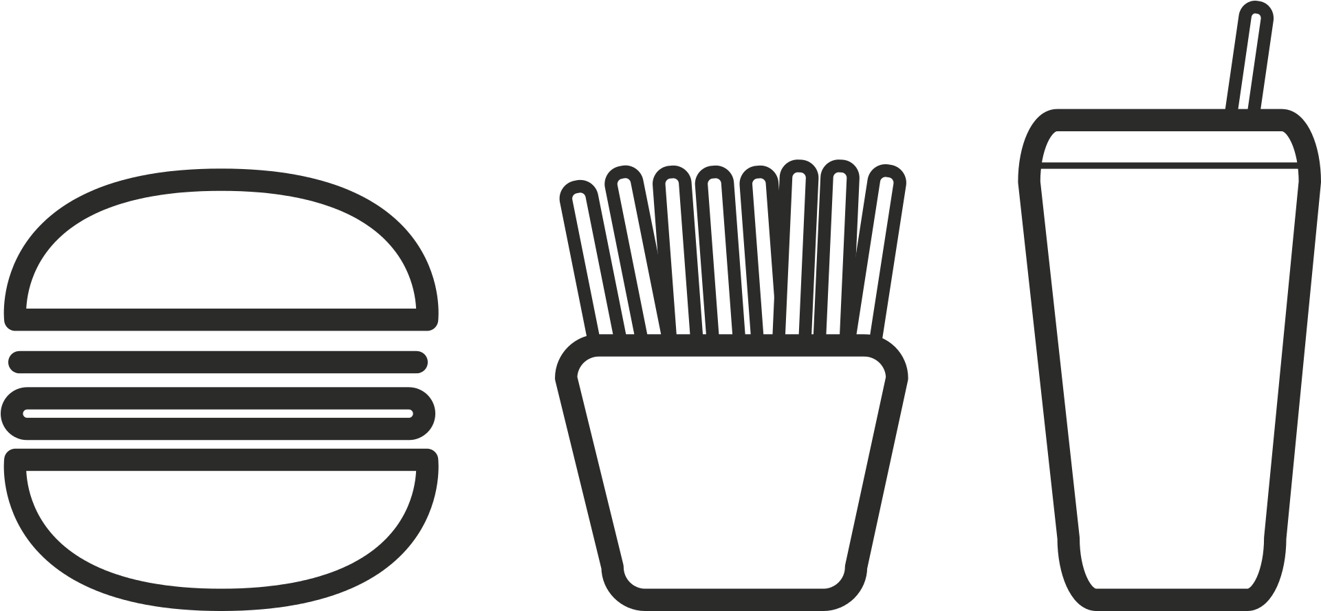 Burger-1396648 Clipart (1000x500), Png Download