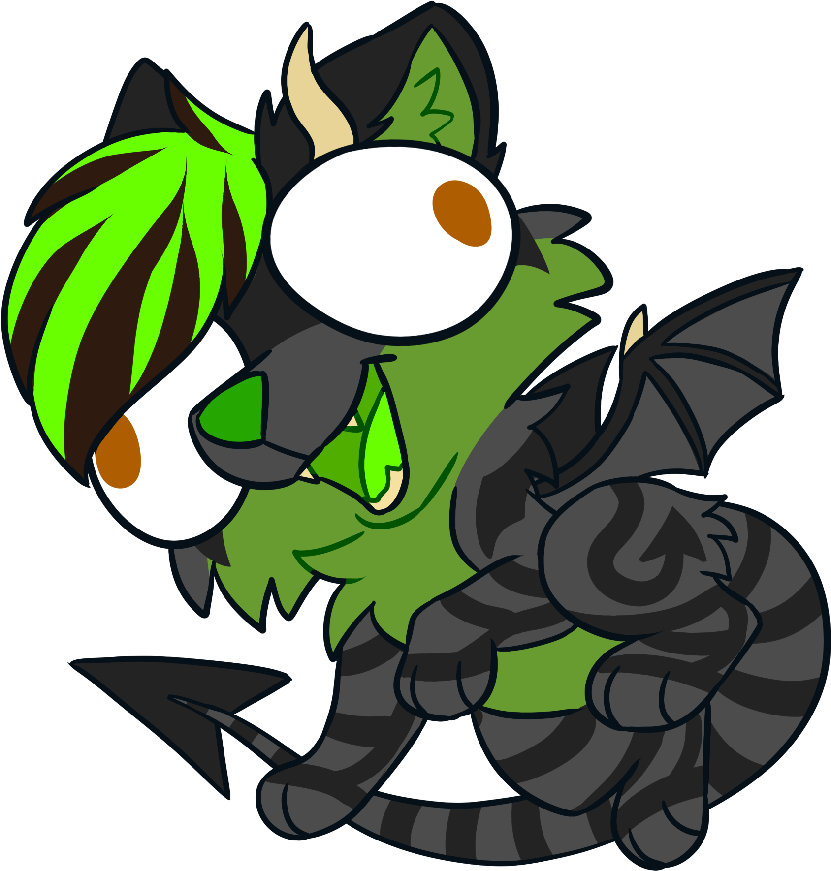 Derp Chibi Clipart (1800x1800), Png Download