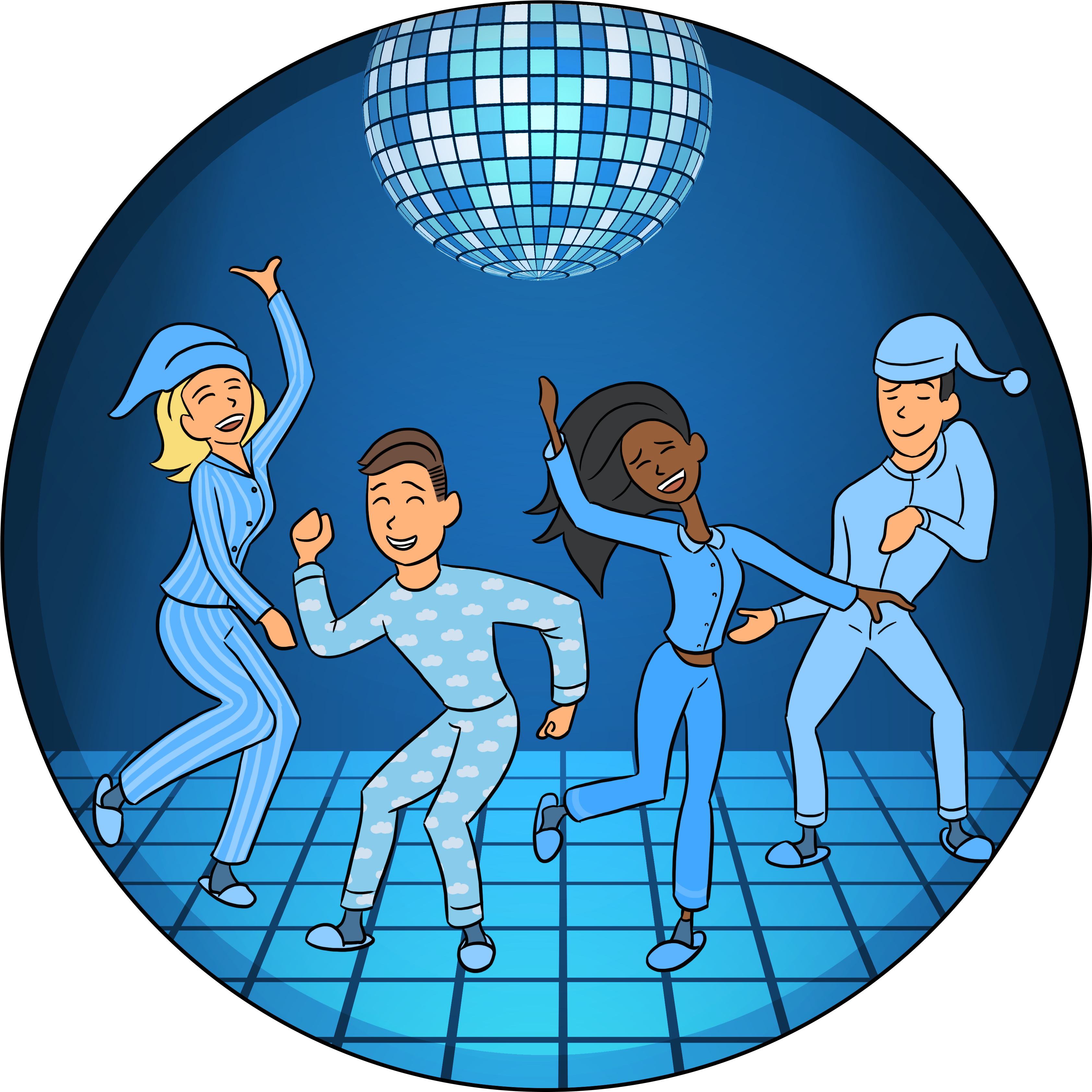 2017 Pajamathon Clipart (3600x3600), Png Download