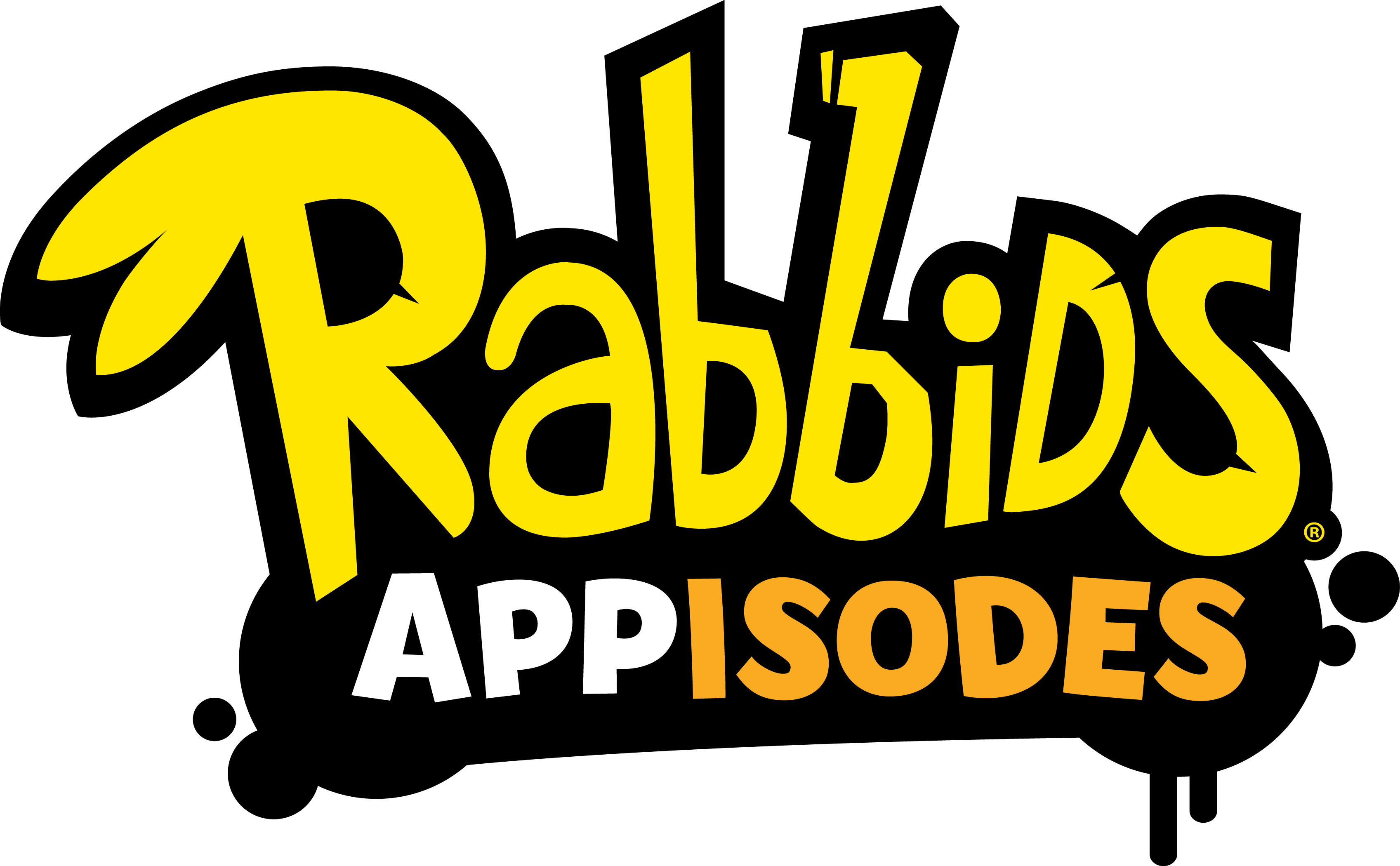 Rabbids Appisodes Now Available On Ios Clipart (3394x2100), Png Download