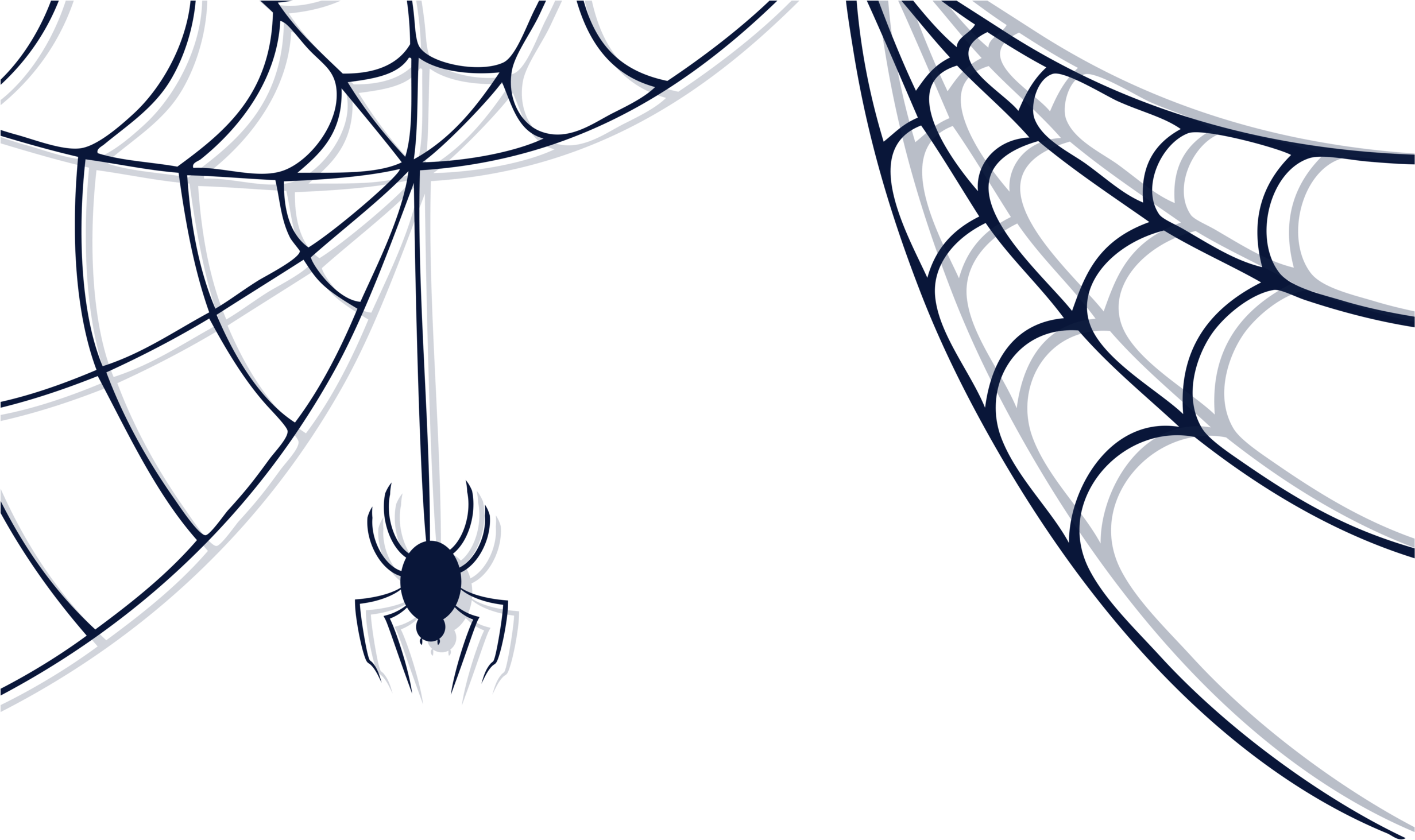 Art Clip Spider - Png Download (2560x1538), Png Download