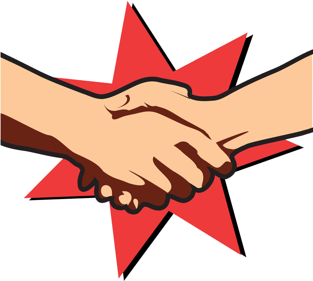 Horny News Handshake Clipart (1000x951), Png Download