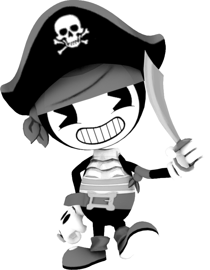 Pirate Bendy Clipart (704x904), Png Download