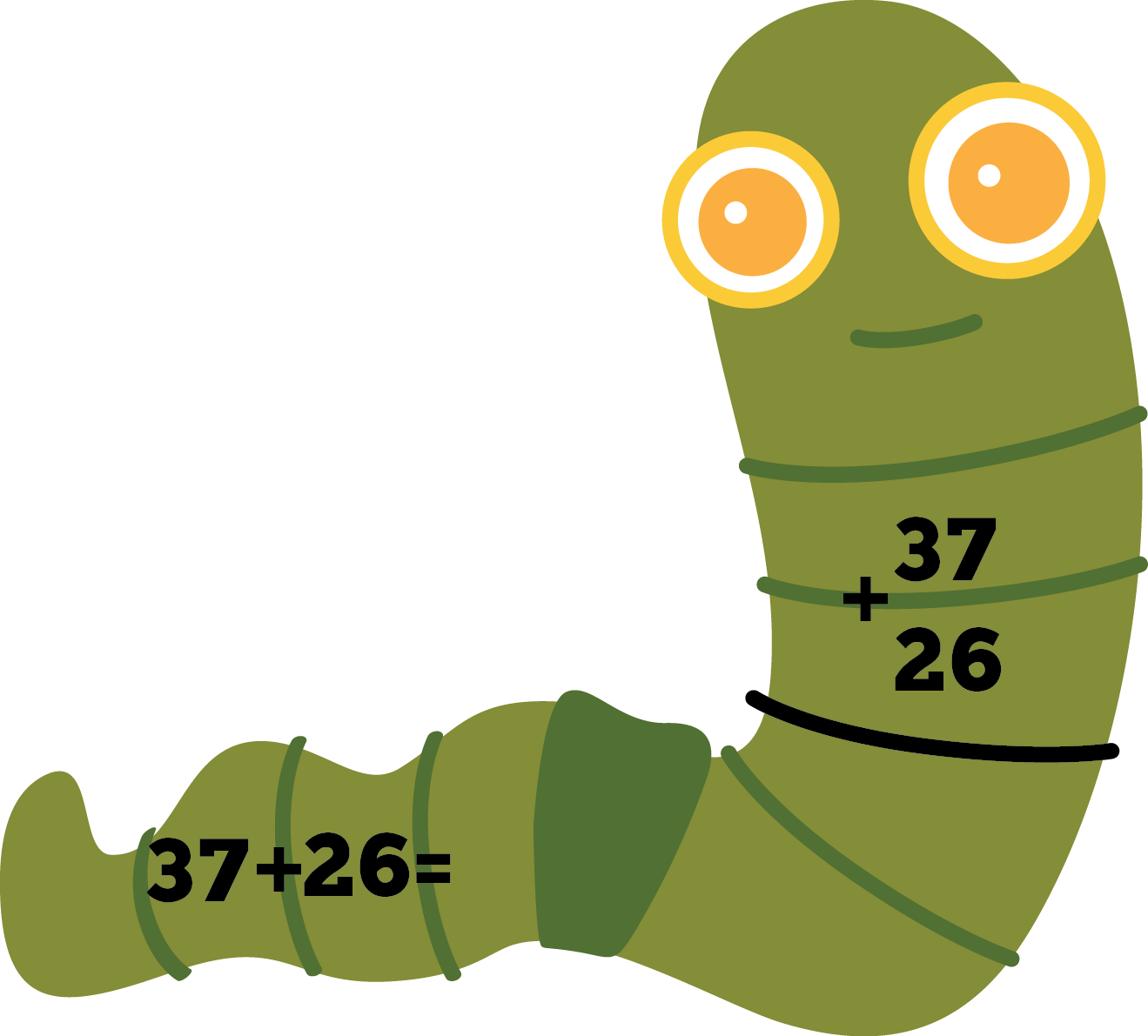 Emmy Equating Earthworm Here Clipart (600x542), Png Download