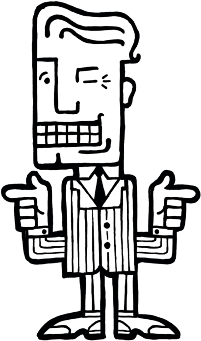 Don't Buy The Sales Pitch Sleazy Salesman Clipart (700x700), Png Download