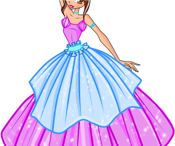 Pink Dress Clipart Anime Dress - Png Download (640x480), Png Download