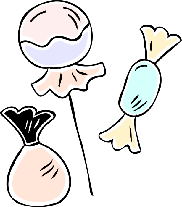 Download Vector Illustration Of Assorted Candy Confectionery Clipart