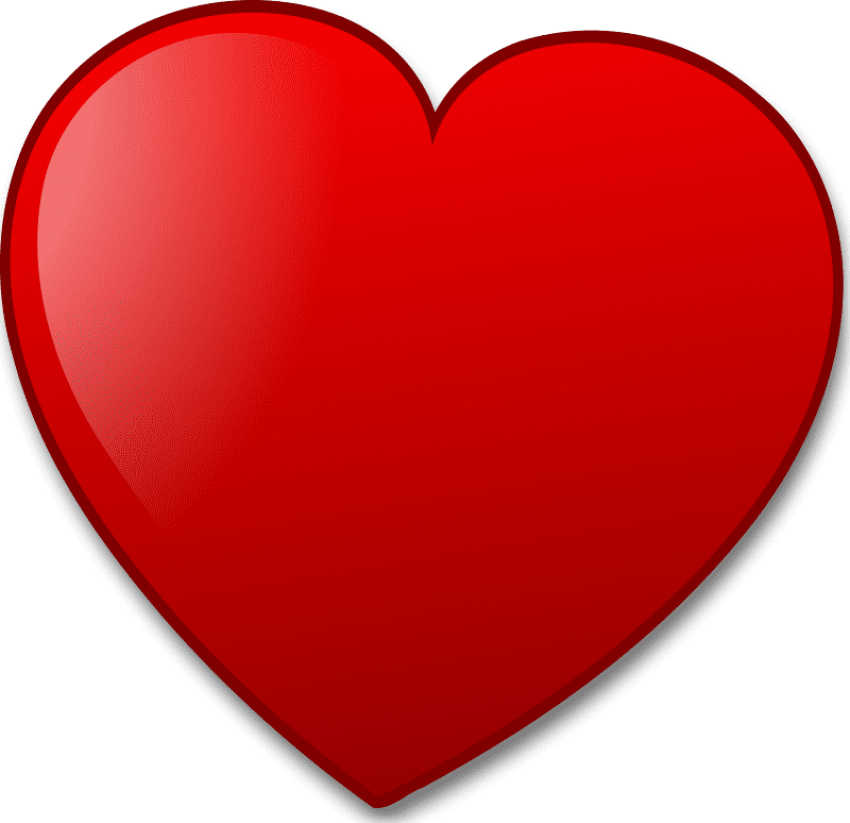 Free Png Download Illustration Of A Red Heart Pv Clipart Transparent Png (850x823), Png Download