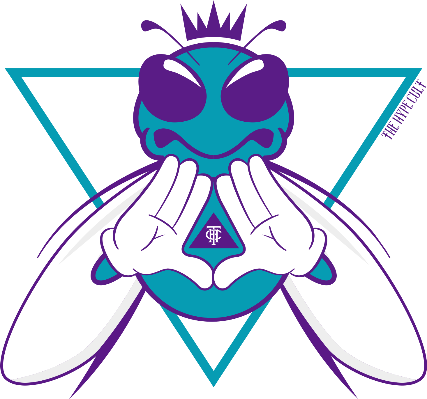 Hornet Cult Die Cut Stickers Clipart (1500x1500), Png Download