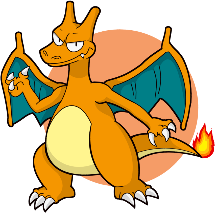 Pokemon Clipart Charizard - Png Download (851x842), Png Download