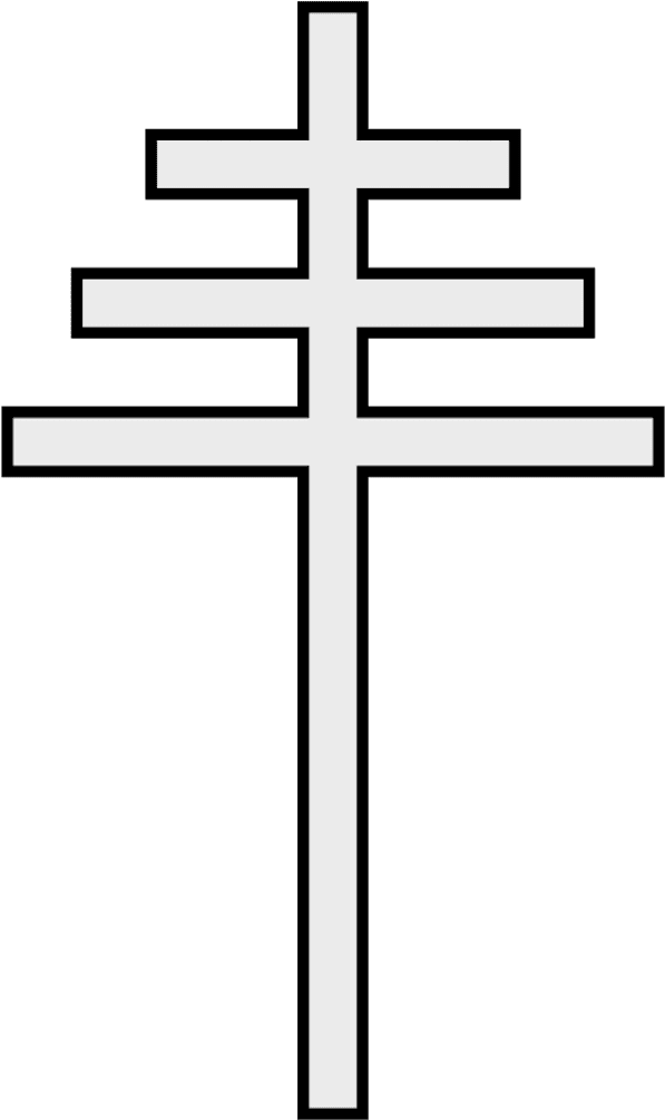 Crucifix Clipart Tombstone Cross - Png Download (640x1038), Png Download