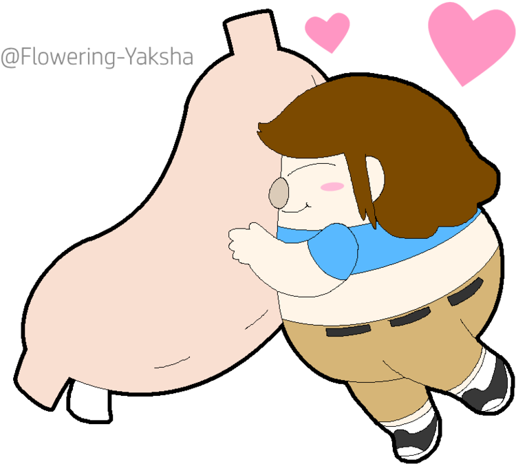 Mookie And His Plush Stomach By Flowering-yaksha Clipart (750x674), Png Download