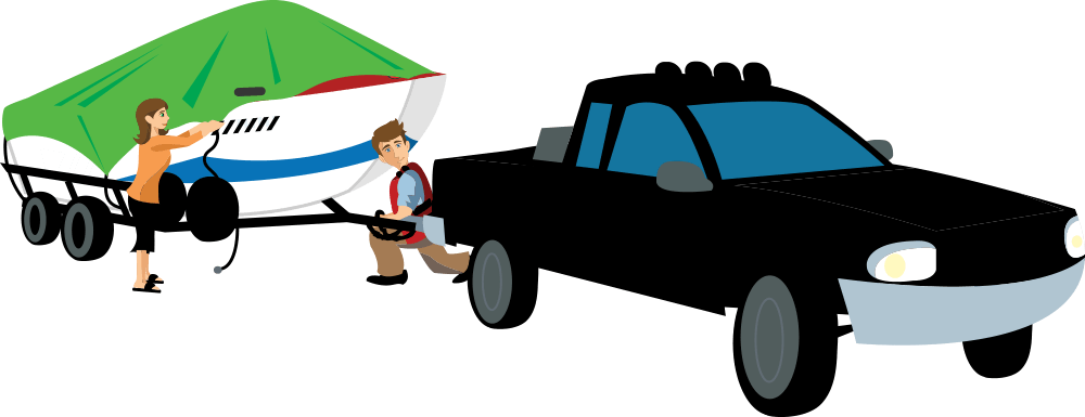 Boat Towing Preparation Clipart (1000x385), Png Download