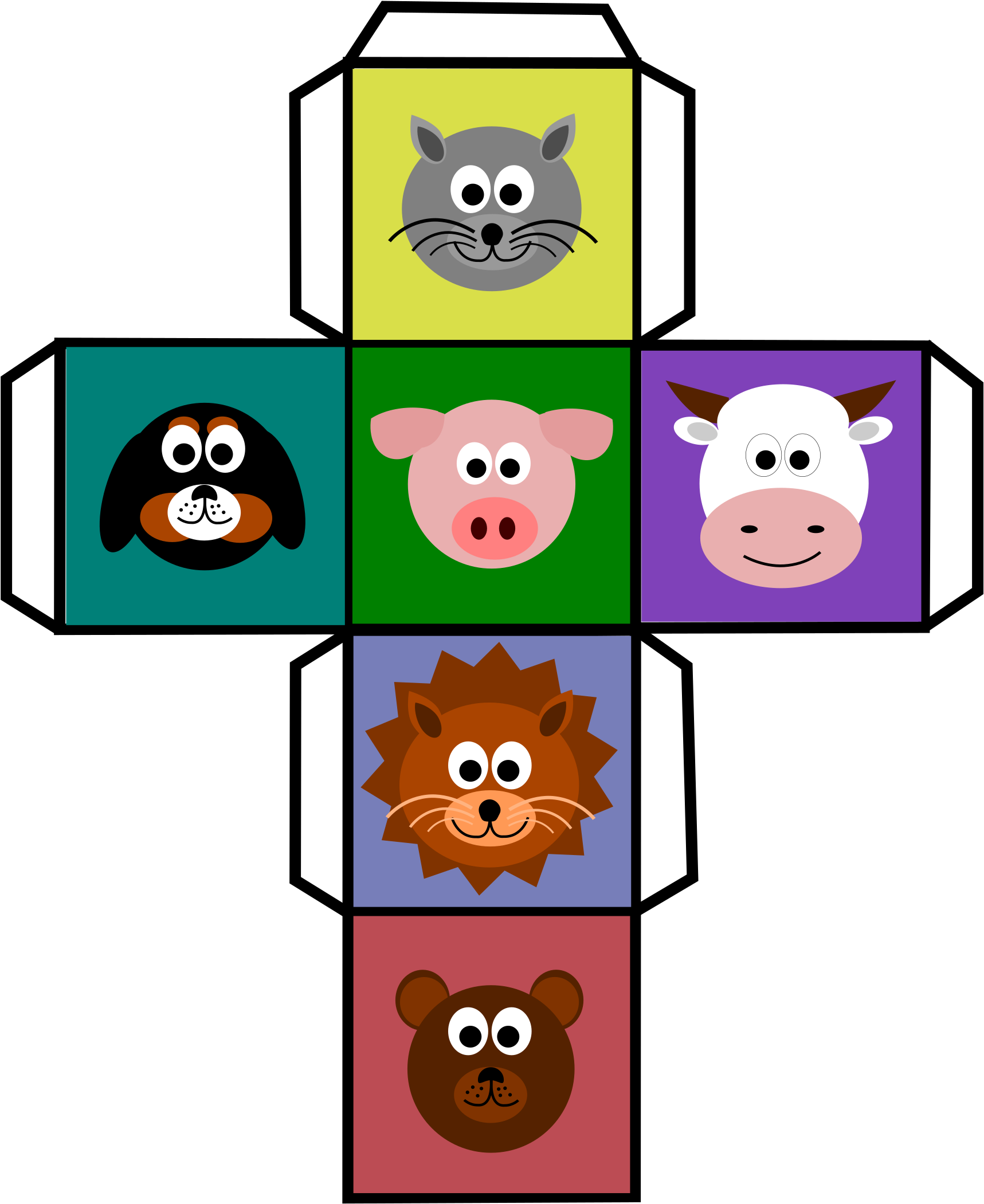 Dice Clipart Printable - Png Download (1867x2400), Png Download