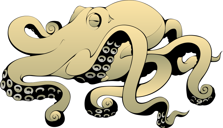 Octopus 01 Clipart (900x517), Png Download