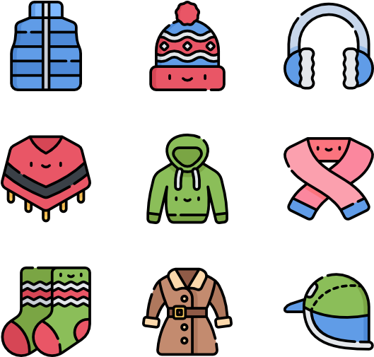 Winter Clothes And Accessories Clipart - Full Size Clipart (#2969560) -  PinClipart