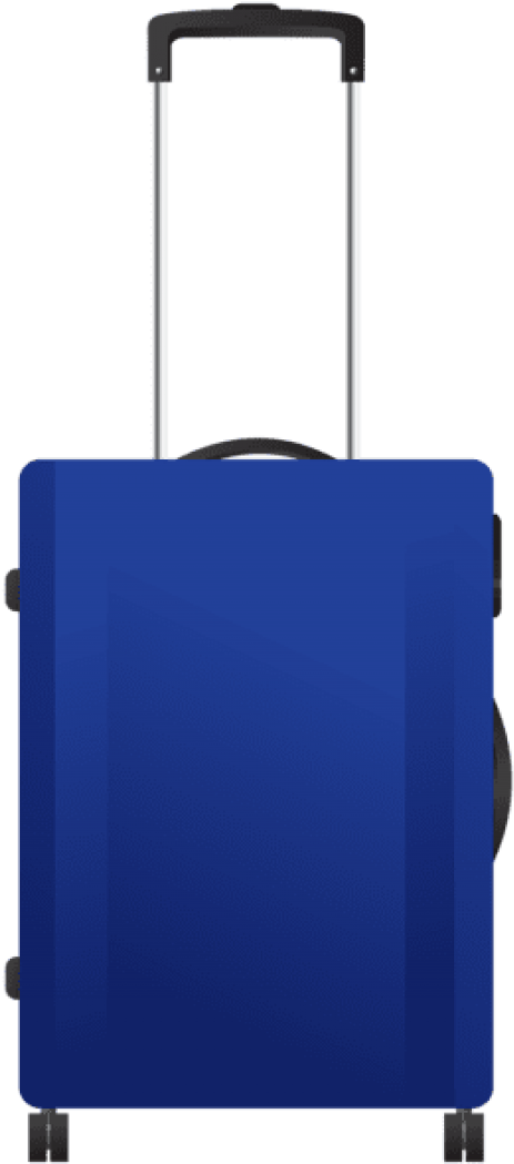 Free Png Download Blue Trolley Travel Bag Clipart Png Transparent Png (480x1067), Png Download