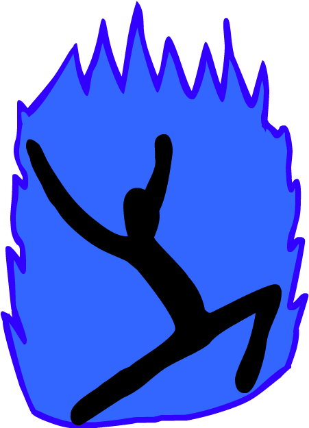Blue Flame Run0001 Clipart (1024x768), Png Download