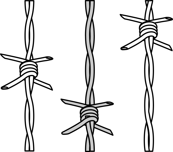 Barbwire Design Clipart (728x641), Png Download