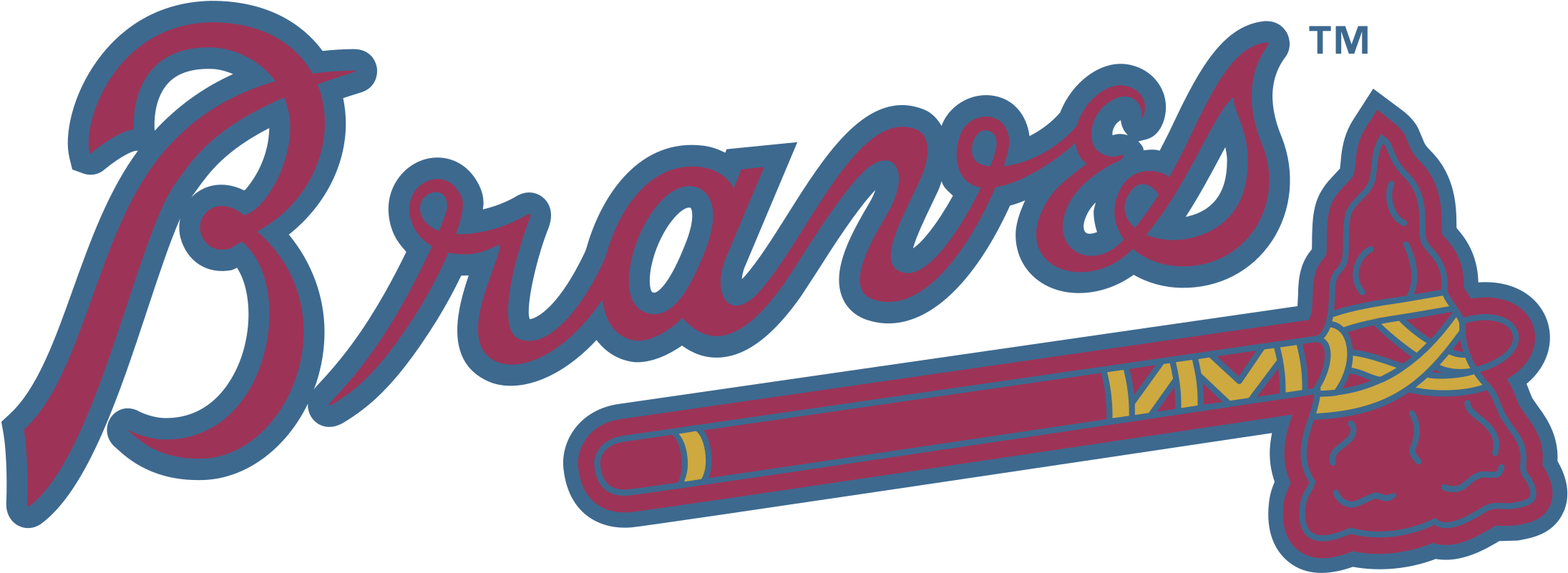 Atlanta Braves 2 Logo Png Transparent Clipart (2400x2400), Png Download