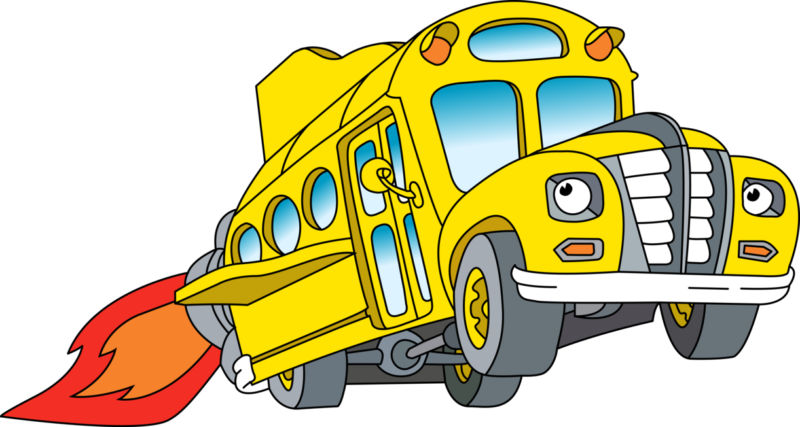 Free School Bus Clipart - Png Download (800x427), Png Download