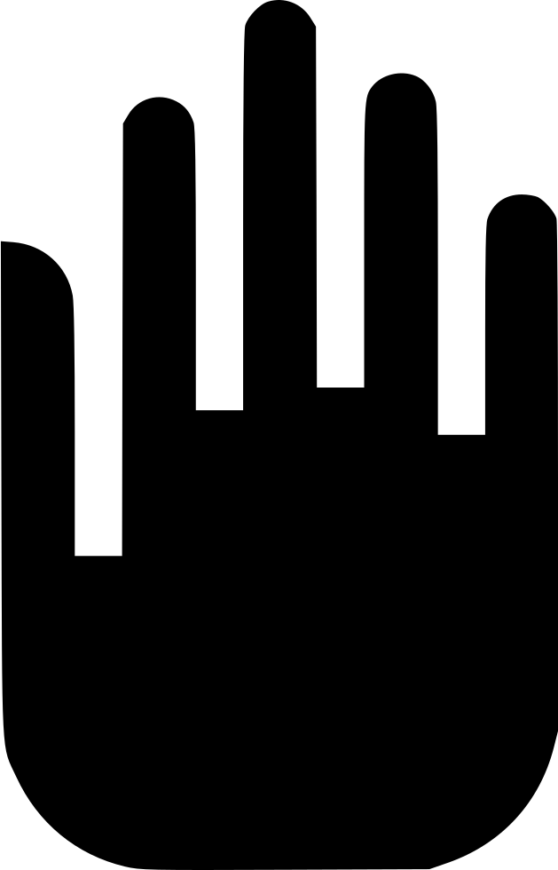 Hand Stop Comments Clipart (629x980), Png Download