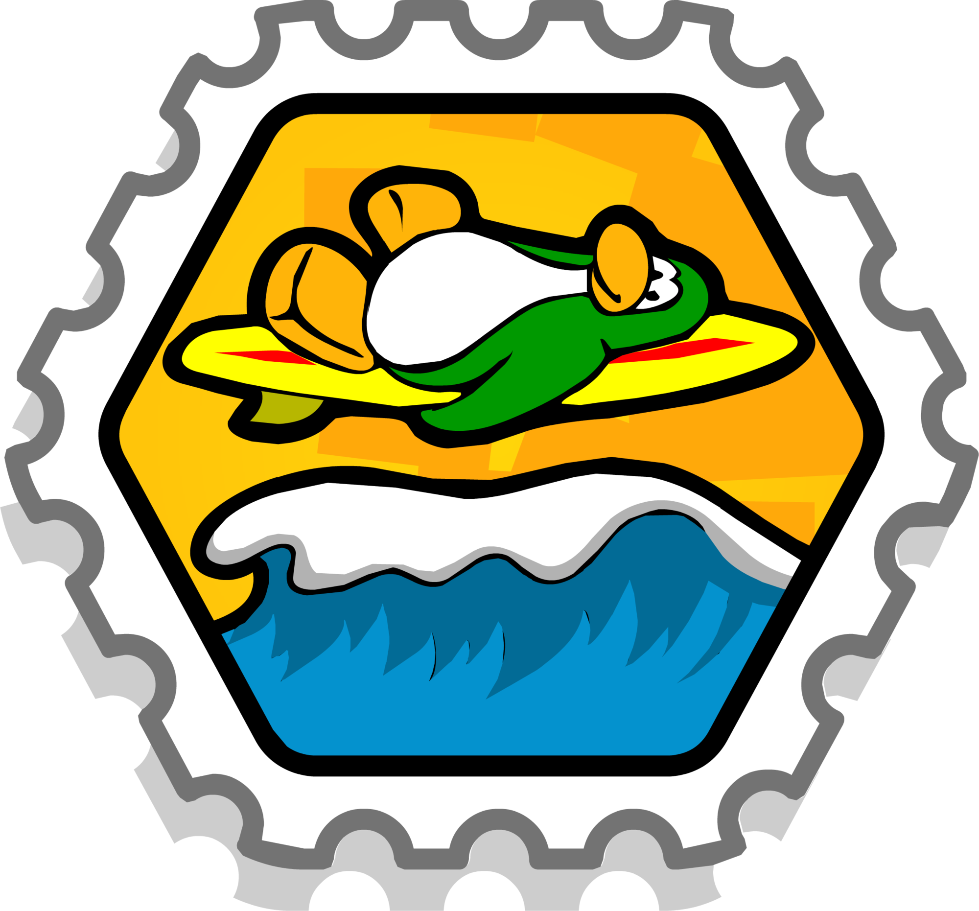 Super Spin Stamp Clipart (2000x1861), Png Download