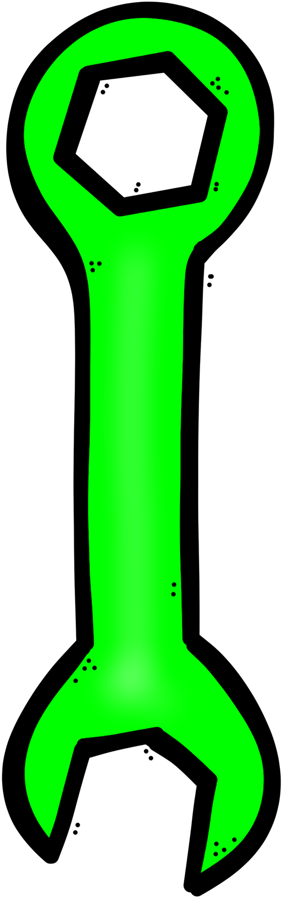 Wrench Clipart (598x1800), Png Download