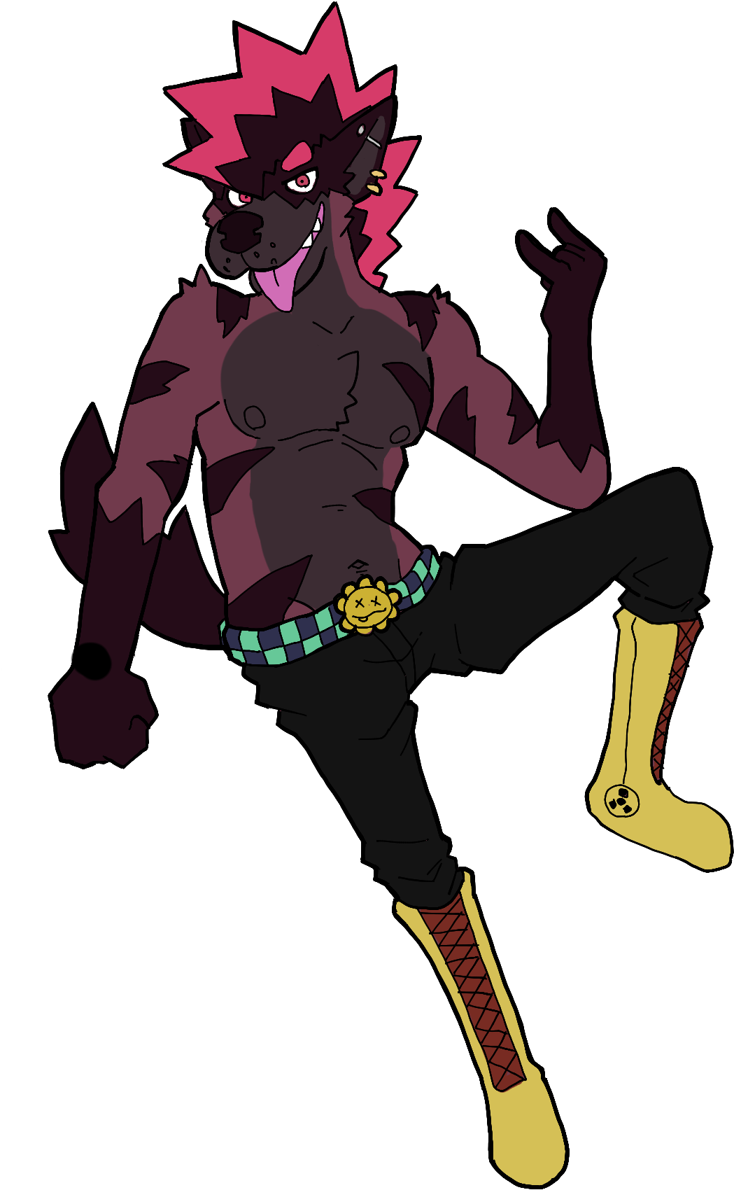 Hyena⭐rock Clipart (1213x1742), Png Download