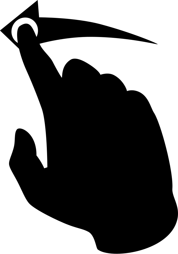 Left Hand Gesture Comments Clipart (688x981), Png Download