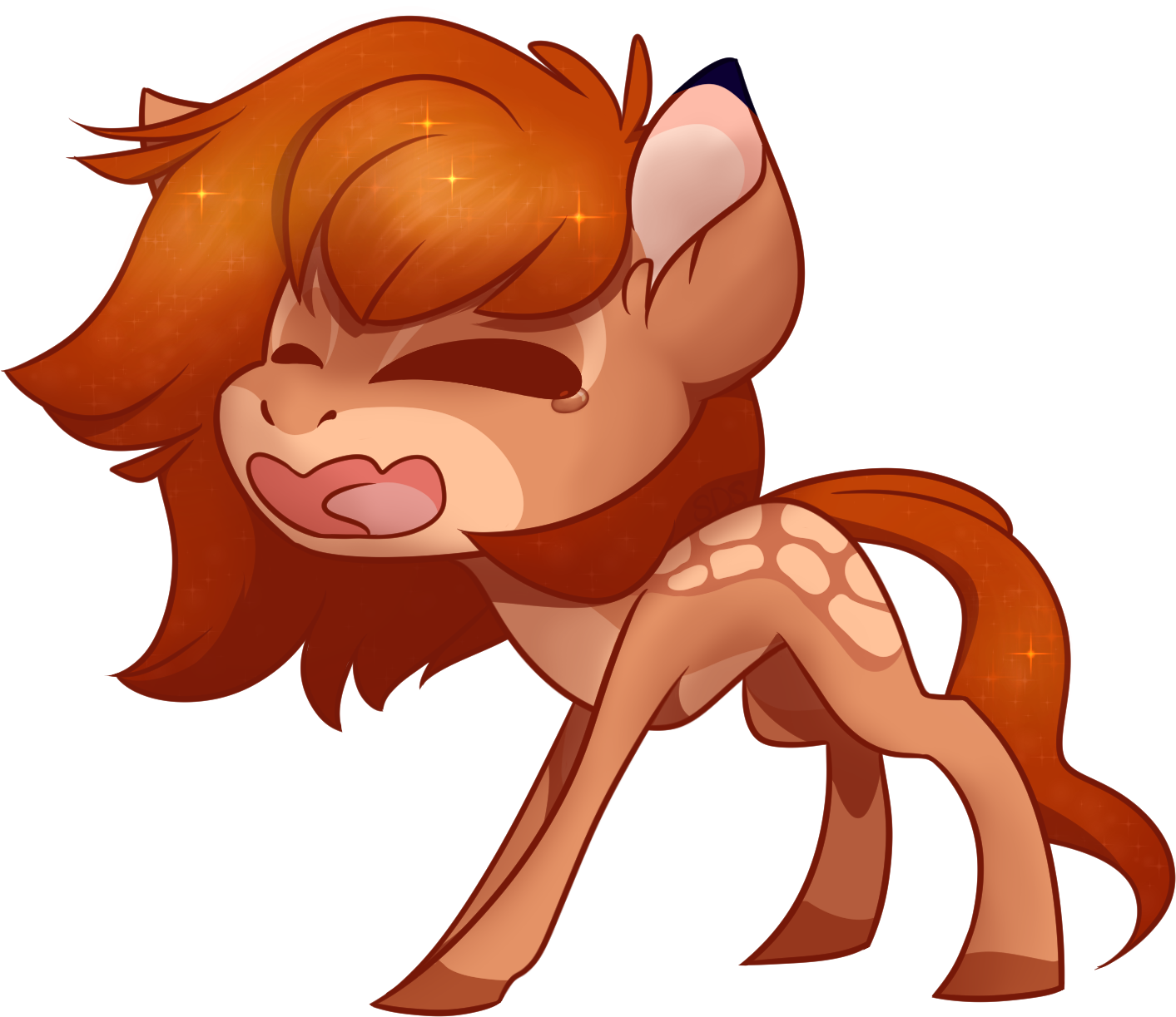 Sleepy Pony Chibi Clipart (1500x1500), Png Download
